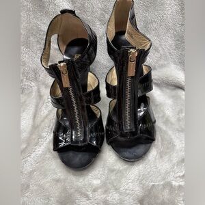 MICHAEL Michael Kors Black Patent Leather Heels